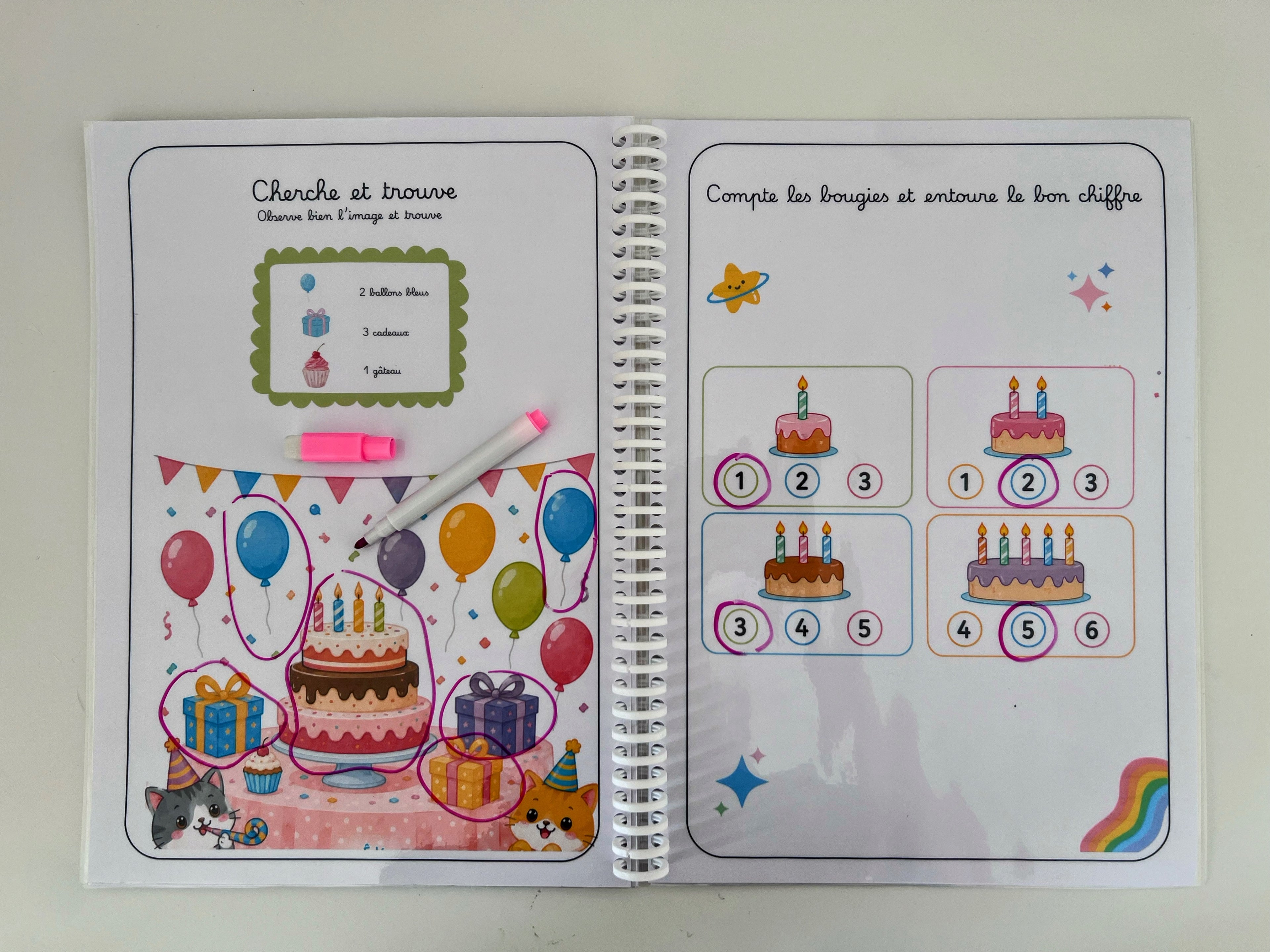 Livret d'activités "Mon anniversaire"